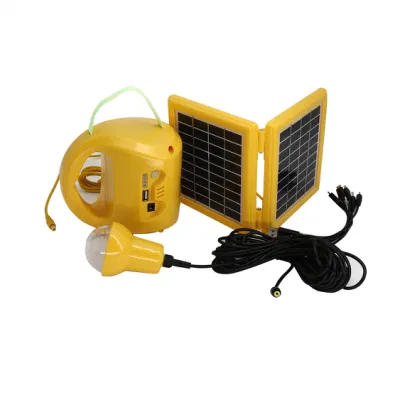 4500mAh Battery LED Solar Lamp with Mobile Phone Chargers for Emergency/Camping or Reading