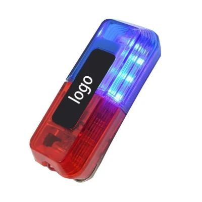  Plastic LED Warning Strobe Lights Red Blue Man Traffic Shoulder Light