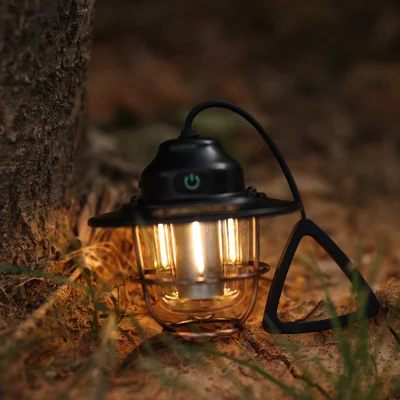 Outdoor Lighting Camping USB Rechargeable Retro Horse Lamp Atmosphere Tent LED Light