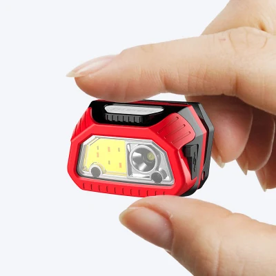  Glodmore2 Best Sale USB Charging 60 Adjustable Mini Sensor Ipx4 Waterproof 6 Modes LED Headlamp with Adjustable Strap