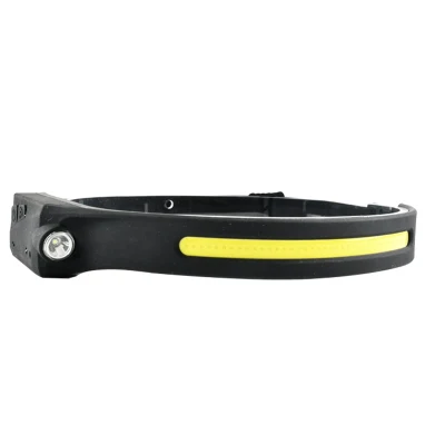 Brightenlux 350lumen USB Rechargeable COB Silicone LED Head Lamp, Adjustable Outdoor Camping Waterproof Headlamp