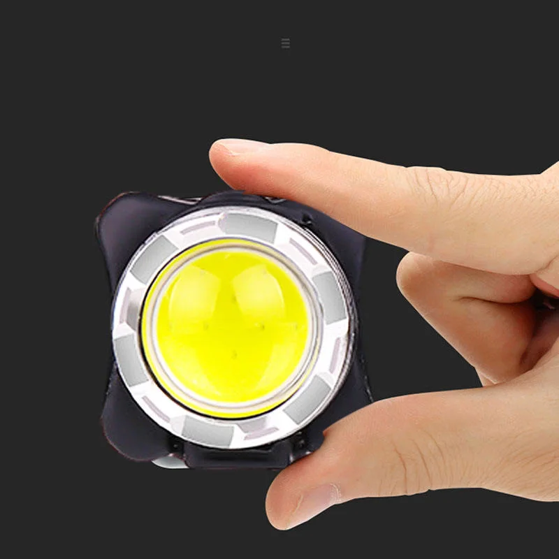 Glodmore2 New Style Running Riding High Power Waterproof Head Band Light, Portable USB Rechargeable Small COB LED Hoofdlamp Headlamp