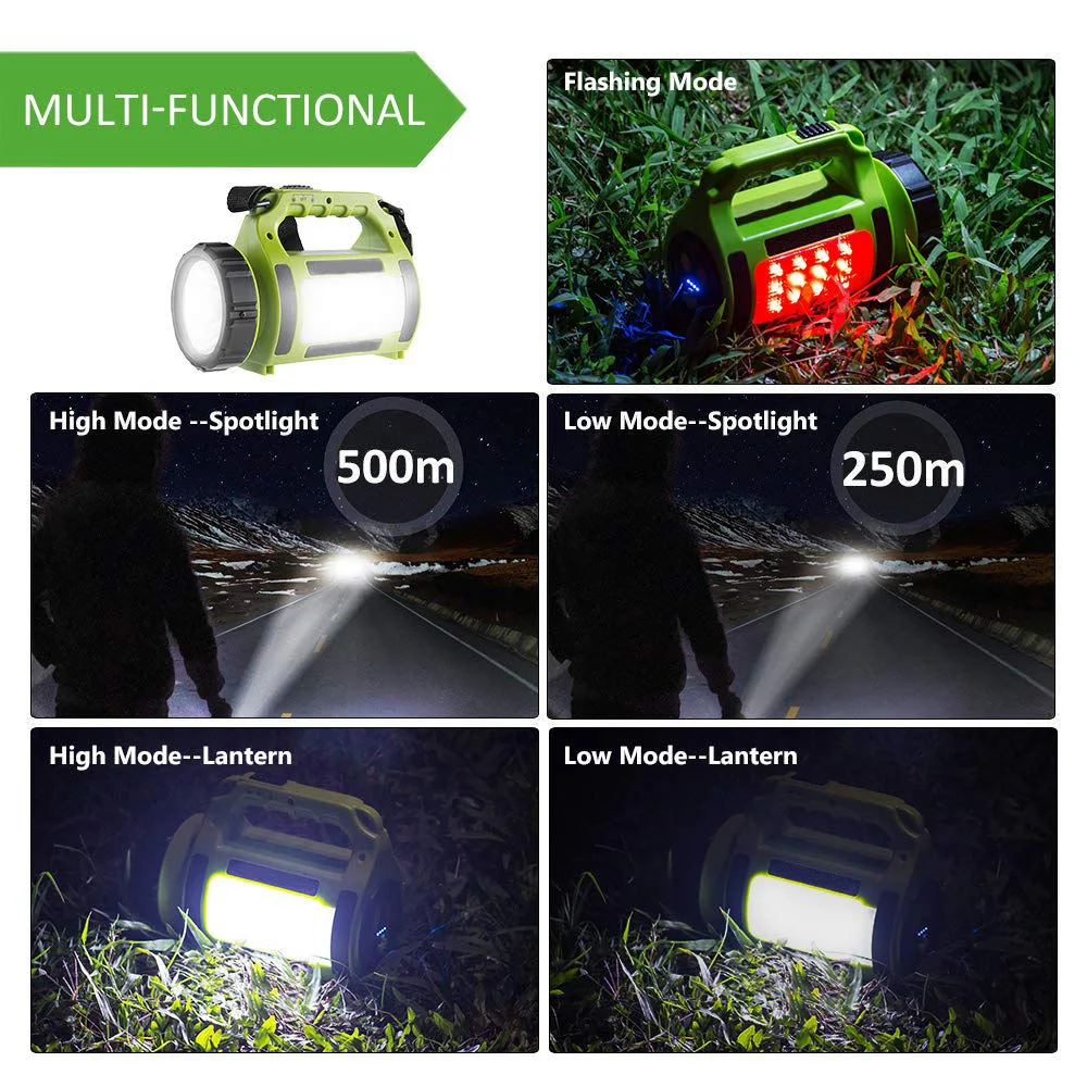 Xpg2-R5 LED+12PCS Straw Hat+12 Red LED Searchlight