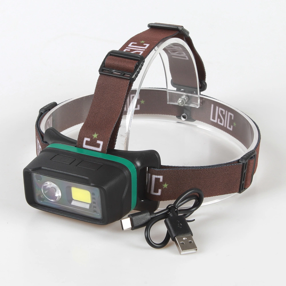 Yichen Waterproof Rechargeable COB LED Headlamp with Motion Sensor