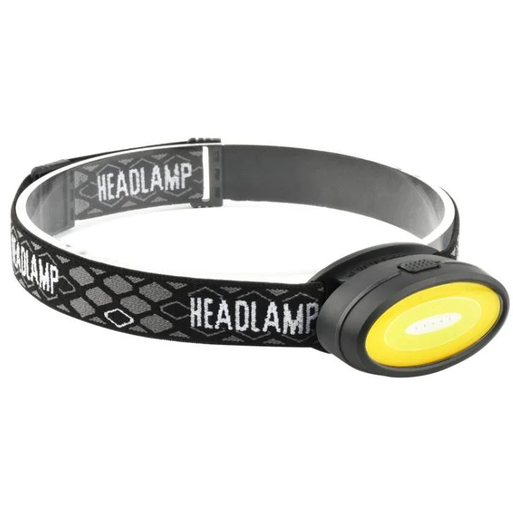 3 Work Modes Outdoor Emergency Rechargeable COB Headlamp with Red Flashing for Camping Hunting Waterproof LED Headlamp