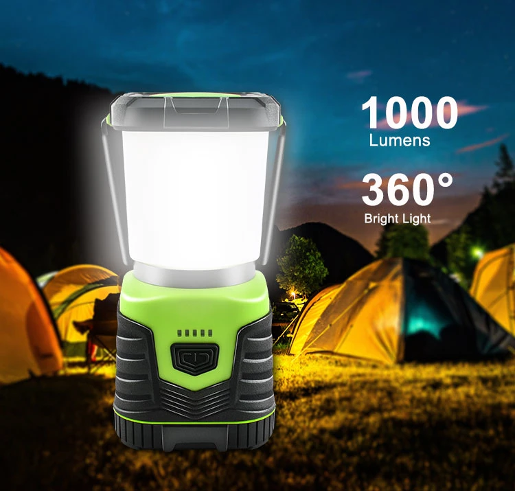 Glodmore2 New Design Factory Cheap Power Bank 1000 Lumens Type-C USB Rechargeable LED Camping Light for Tent