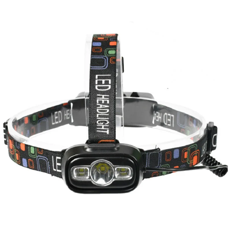Glodmore2 Factory Supply Adjustable Belt 1*18650 USB Rechargeable Battery LED Headlamp Headlight with 4 Induction Modes