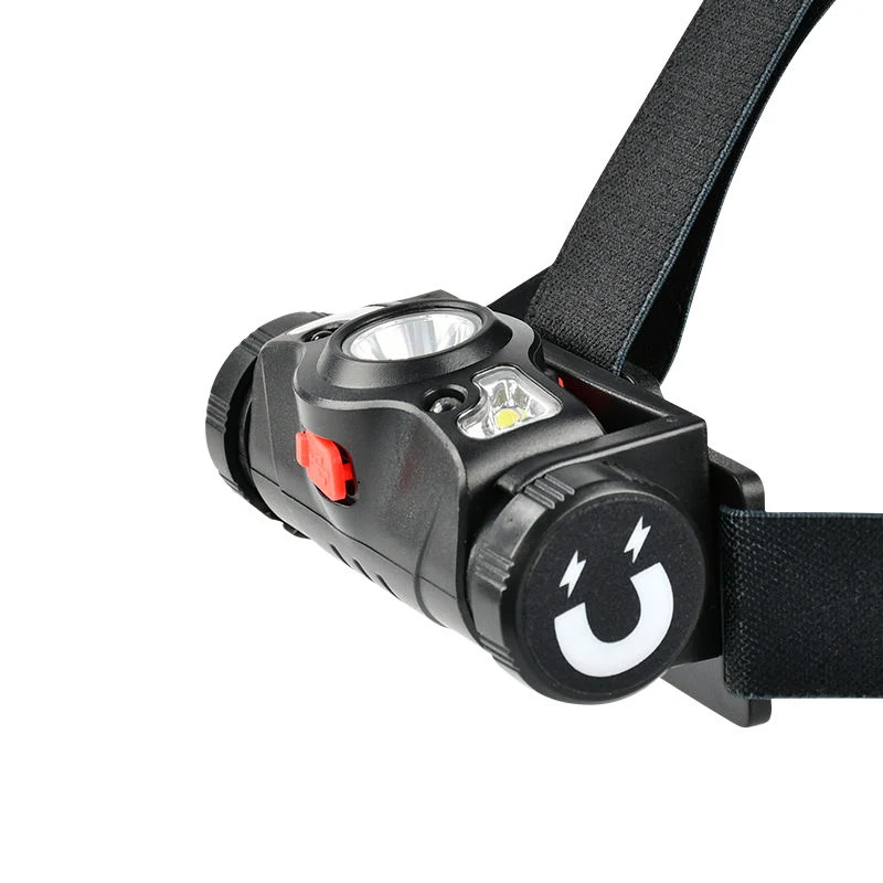 Glodmore2 2 in 1 Adjustable USB Rechargeable LED Sensor Head Torch, Ipx4 Waterproof Multifunctional Headlamp for Bike