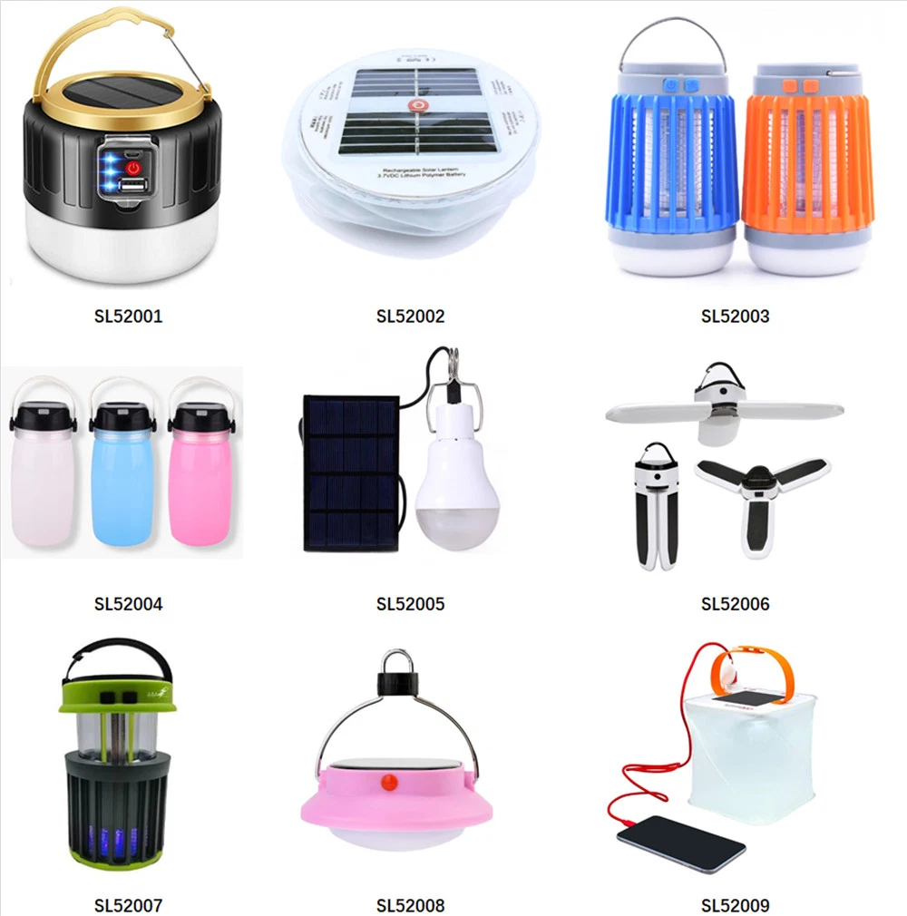 Solar Powered Camping Lights Hanging Lantern ABS OEM ODM USB Camping Tent Light