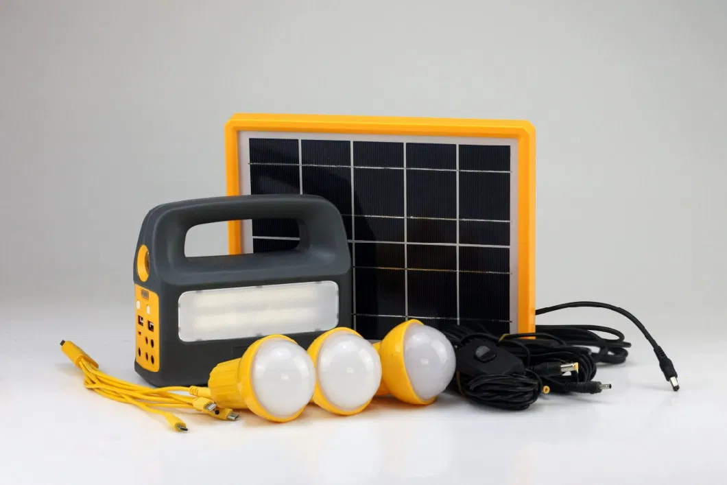 Flood Light Solar Lantern with USB 10 in 1 Mobile Chargers