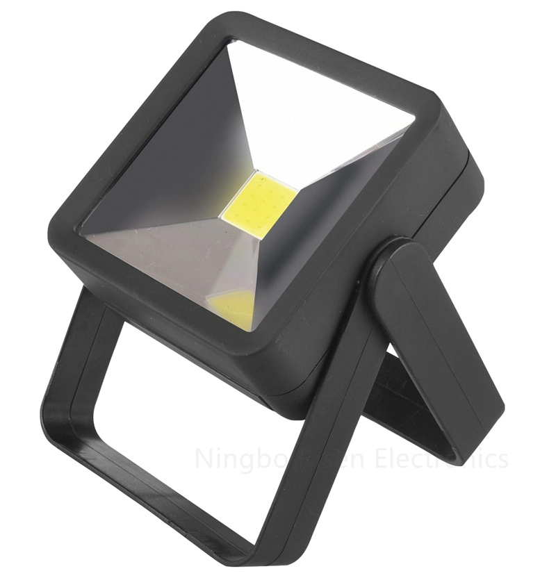 Outdoor Indoor Portable Plastic Floodlight Camping Lantern Handheld COB LED Work Light