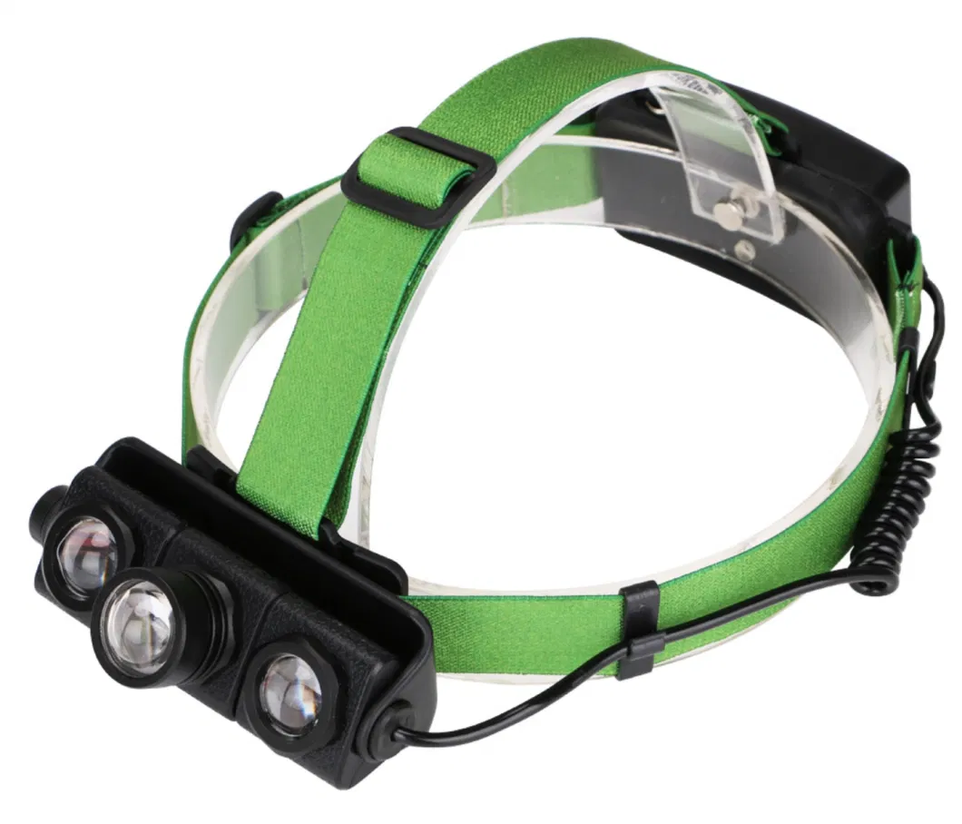 High Powerful Emergency LED Head Torch Lighting 4 Modes Zoomable Adjustable Rechargeable Inspection Headlamp with 3PCS T6 2PCS XPE LED Headlight