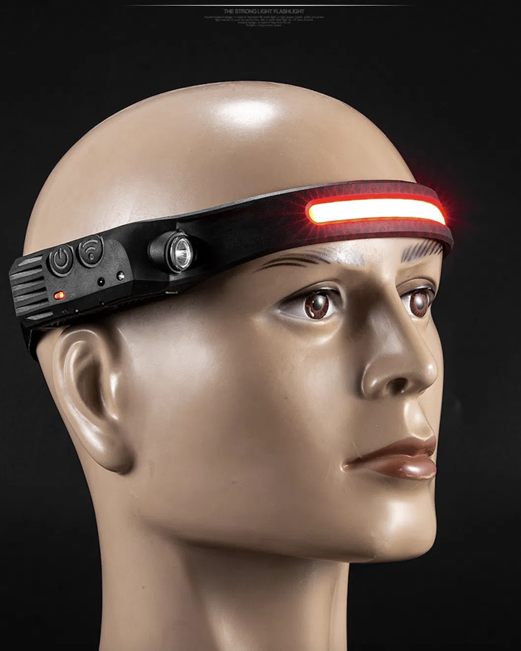 USB Charging COB Headlamp with LED Headband with Wave Induction