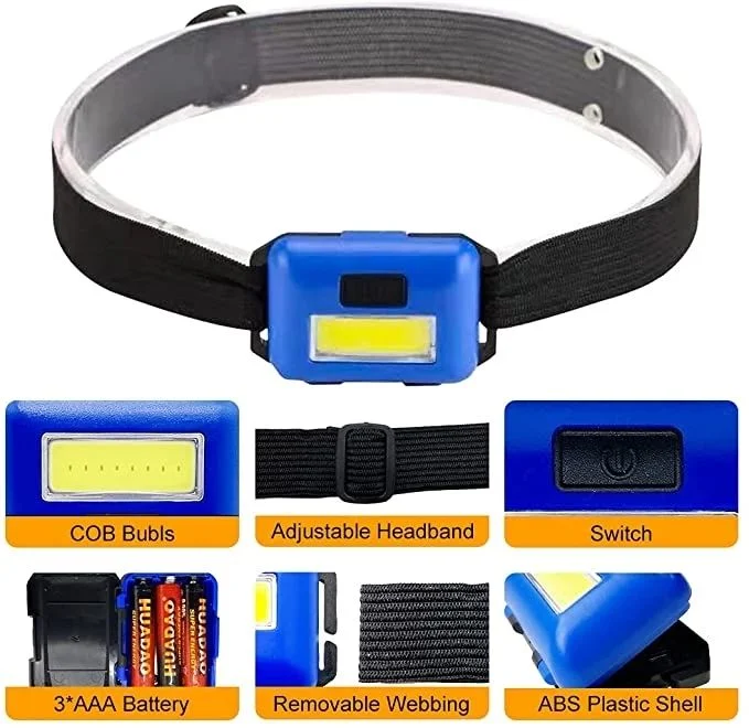 Helius Mini Portable 3mode Running Outdoor Waterproof Rechargeable COB LED Headlamp