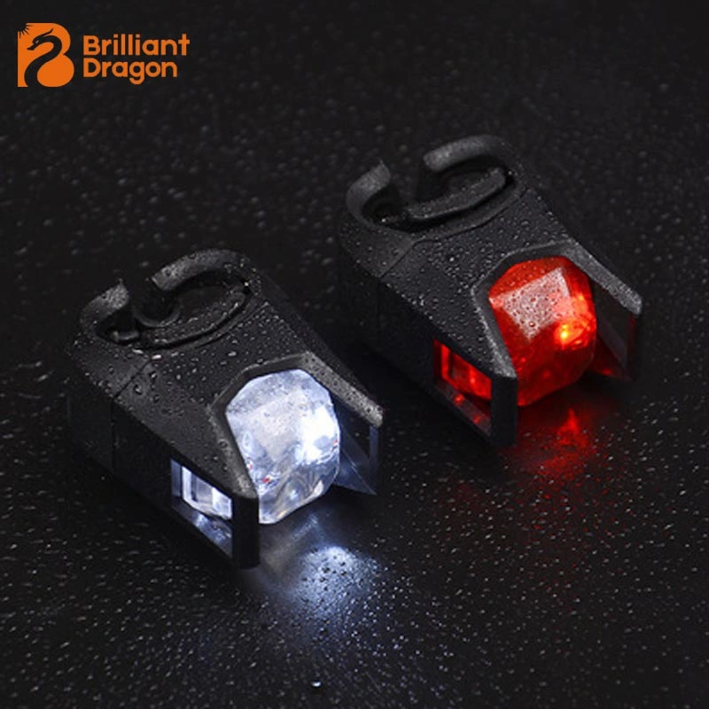 White/Red Front and Rear Bicycle Light with Ipx5 Waterproof for Mountain Road Helmet Cycling
