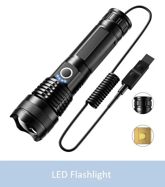 Multifunction Tactical USB Rechargeable Torch Flashlight Waterproof Headlamp