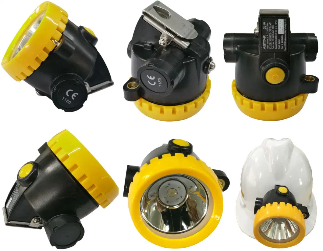 Rechargeable Lithium-Ion Battery LED Helmet Lamp Wireless Cordless Miner Lamp, Mining Cap Lamp Coal Miner Headlamp Kl1.2ex Atex CE Approved