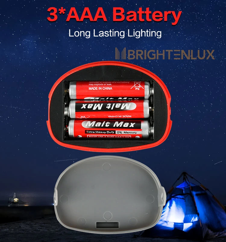 Brightenlu Child Mini 3*AAA Battery Ipx Waterproof COB LED Headlamp for Camping