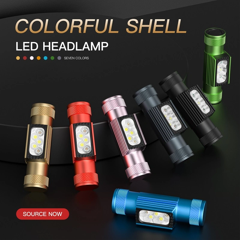 Waterproof USB Type-C Rechargeable LED Head Lamp 18650 LED Headlamp for Camping Headlamp