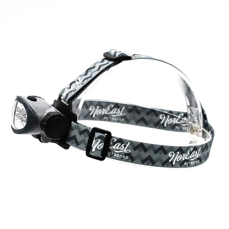 Sales9 Hot Sale LED Hiking Camping Headlamp Headlight with 3 Modes Waterproof Dry Battery Powered Material of ABS