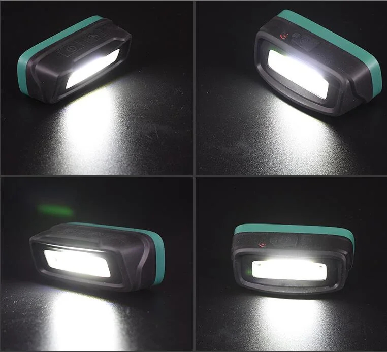 Outdoor Portable Adjustable Headband Head Torch Lamp Detachable Design Headlight Rechargeable 3W COB 280lumen LED Sensor Headlamp