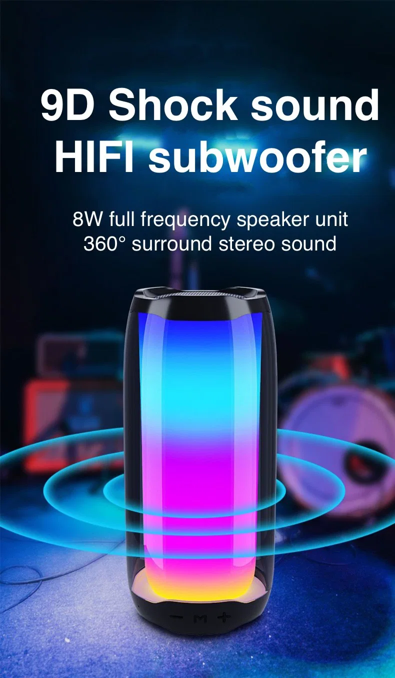 Camping Wireless Bluetooth Outdoor Speaker with Colourful LED Light Bluetooth T25-Ultimate A2