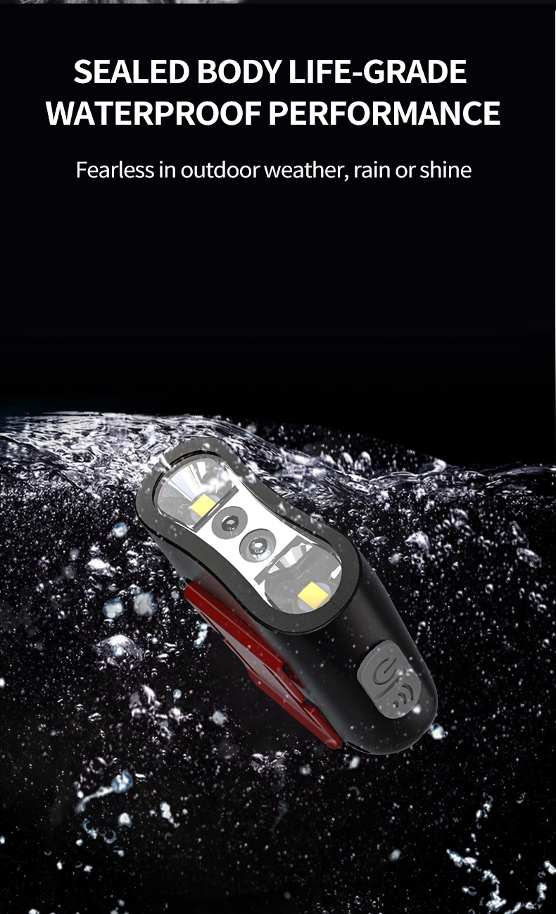 Goldmore22 LED Cap-Clip 100lumen Sense Lightweight Internal Battery 3modes Head Light Type-C USB Camping Fishing Headlamp