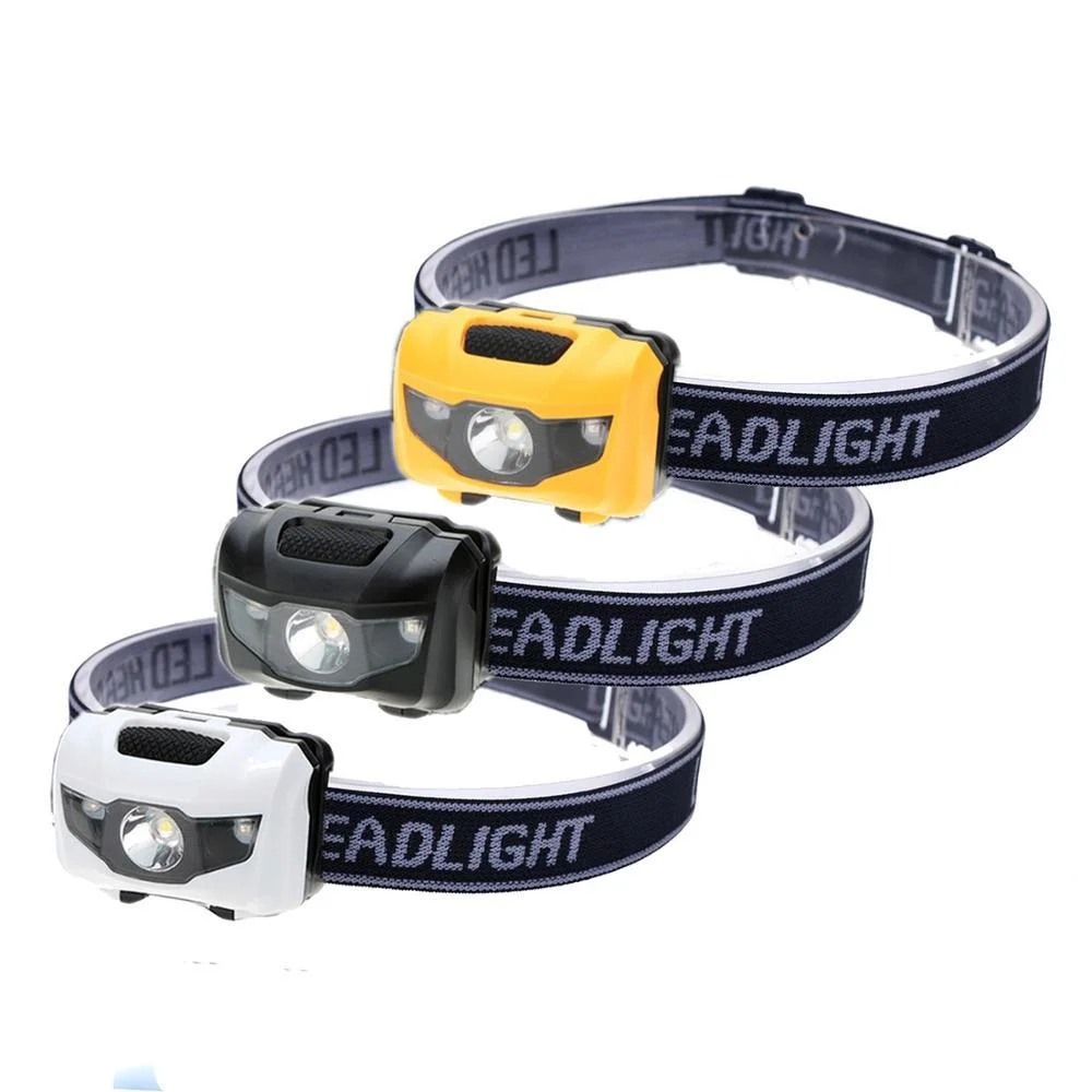 Goldmore9 Waterproof LED Headlamp 4 Light Modes Lightweight Headlight for Running Hiking Hunting Fishing