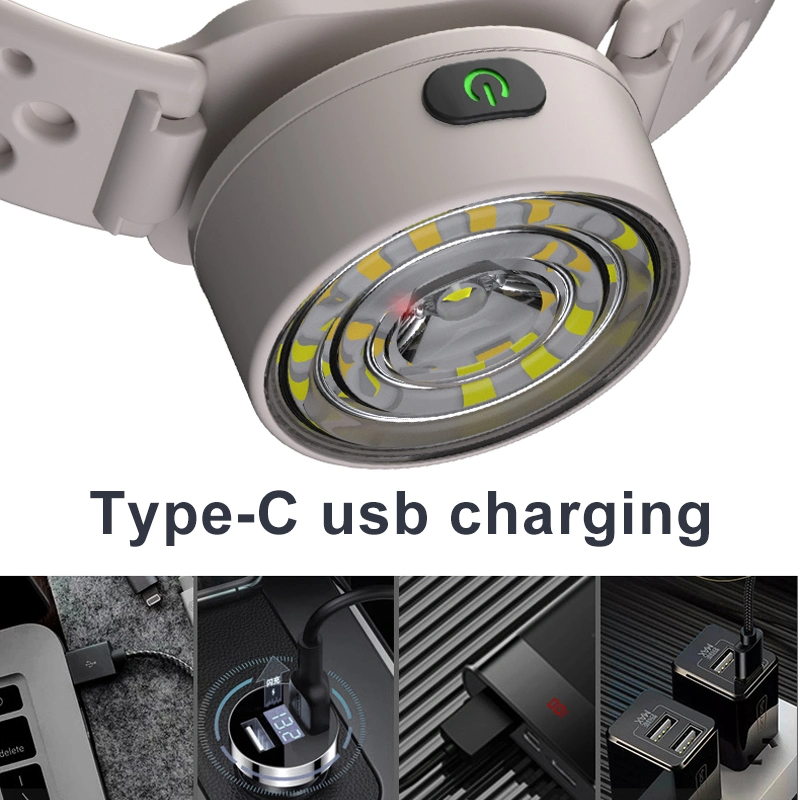 Helius Strong Headlamp Multifunction USB Type-C Rechargeable Flashlight Work Light Headlight