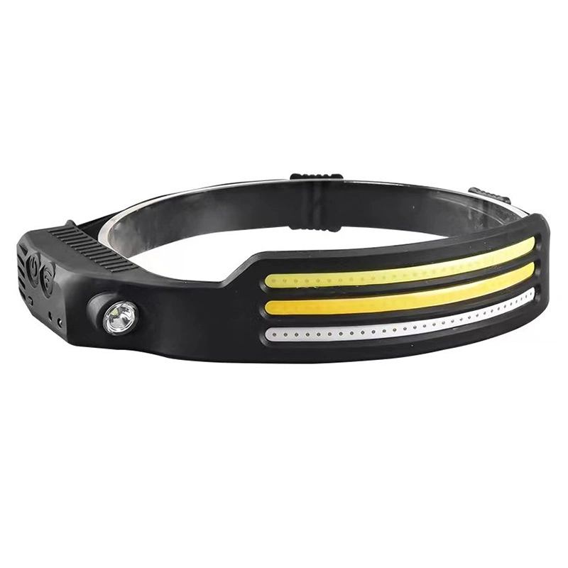 Wave Induction Strong Light Outdoor Camping Running Fishing COB Headlamp