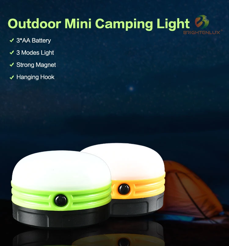Wholesale Cheap Plastic Outdoor Sports Waterproof Dimmable Dry Battery Emergency Small Summer Camping Light