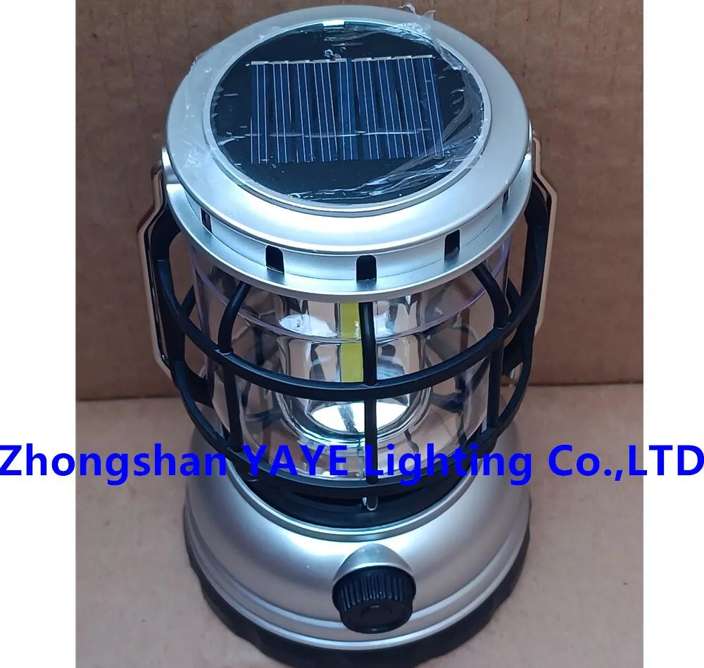 Yaye Solar Factory Hot Sell CE 20W Solar LED Portable Emergency Rechargeable Mini Camping Light 1000PCS Stock/ Zhongshan Yaye Lighting Co., Ltd