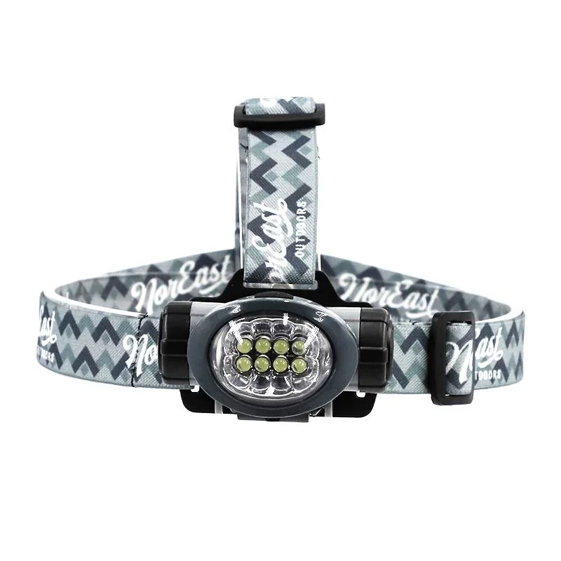 Sales9 Hot Sale LED Hiking Camping Headlamp Headlight with 3 Modes Waterproof Dry Battery Powered Material of ABS