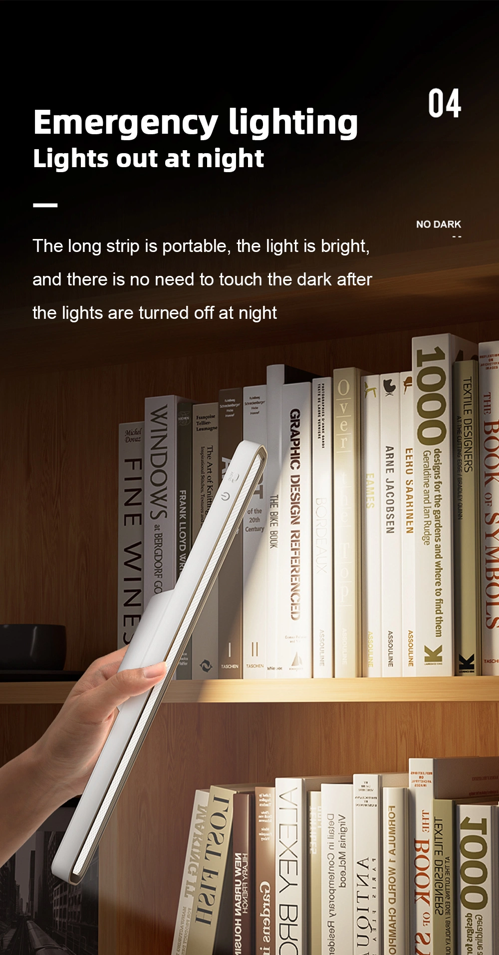 LED USB Rechargeable Stepless Dimming Table Lamp Hanging Magnetic Night Reading Light