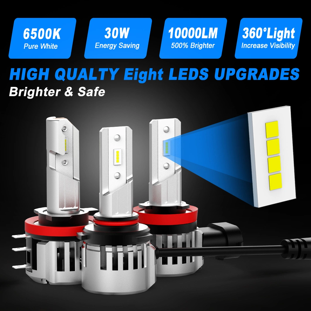 G-View Brand G13 IP68 Waterproof 6500K Color LED Headlight Auto Lighting System LED Headlamp
