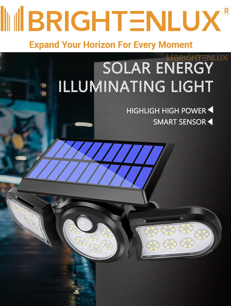 Brightenlux Factory Supply Cheap High Power Solar Energy IP65 Waterproof LED Motion Sensor Solar Garden Light with 3 Modes