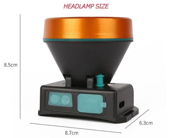 Wholesale Powerful 3W 120 Lumen Head Torch Lamp Camping Emergency Rechargeable LED Headlight with Power Bank Sensor Switch LED Headlamp