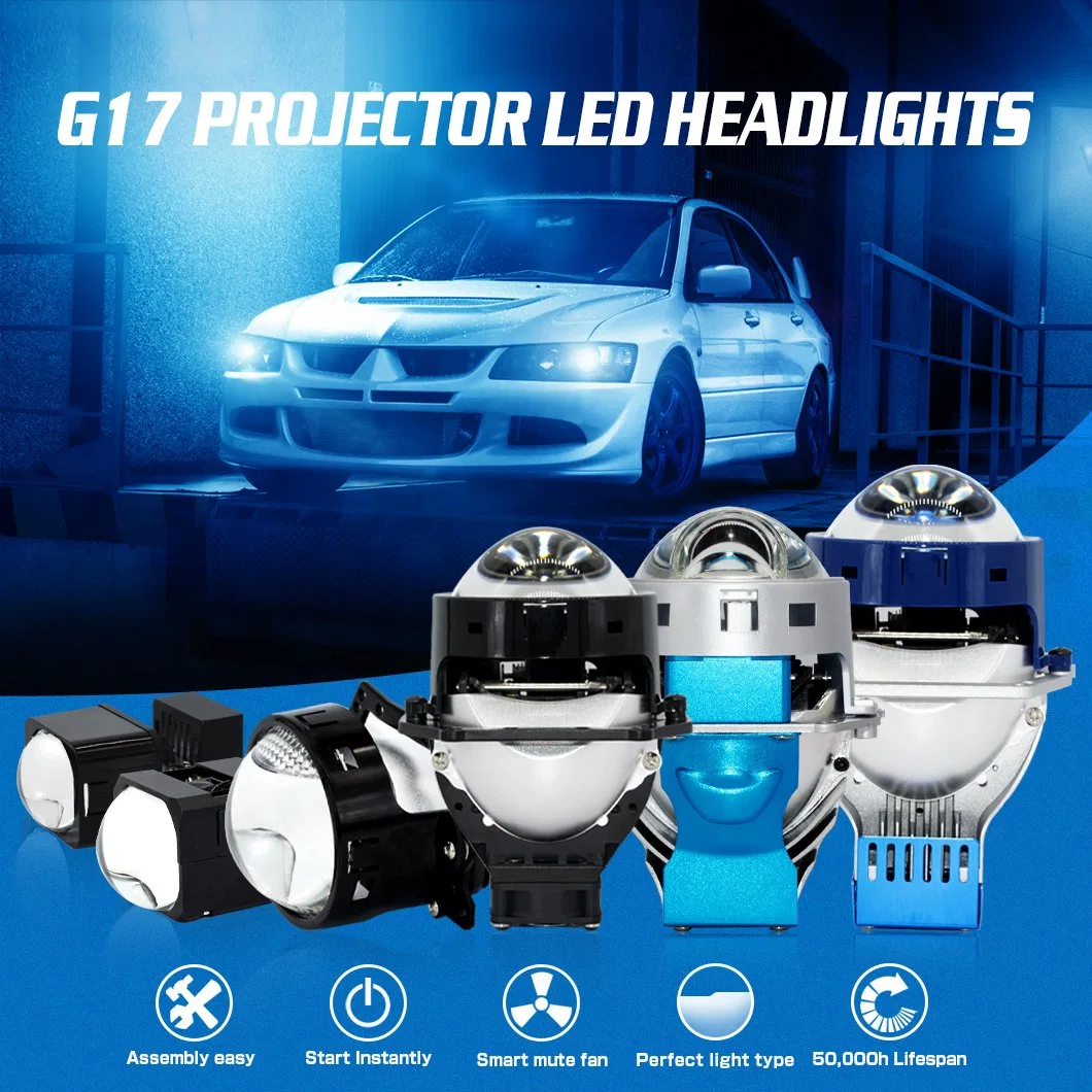 G-View Bi LED Laser Headlights Projector Lens 70W Waterproof Dipped IP65 LED Headlamp