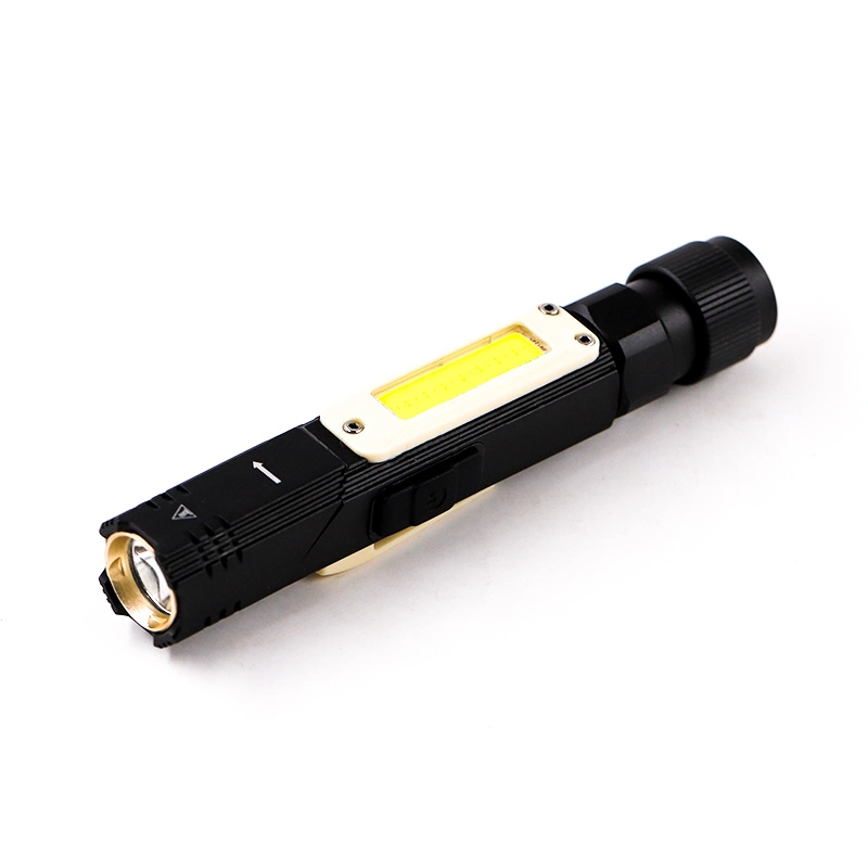 Goldmore11 Aluminium Alloy Rechargeable COB Multi-Function Flashlight Working Lamp Elbow Adjustable