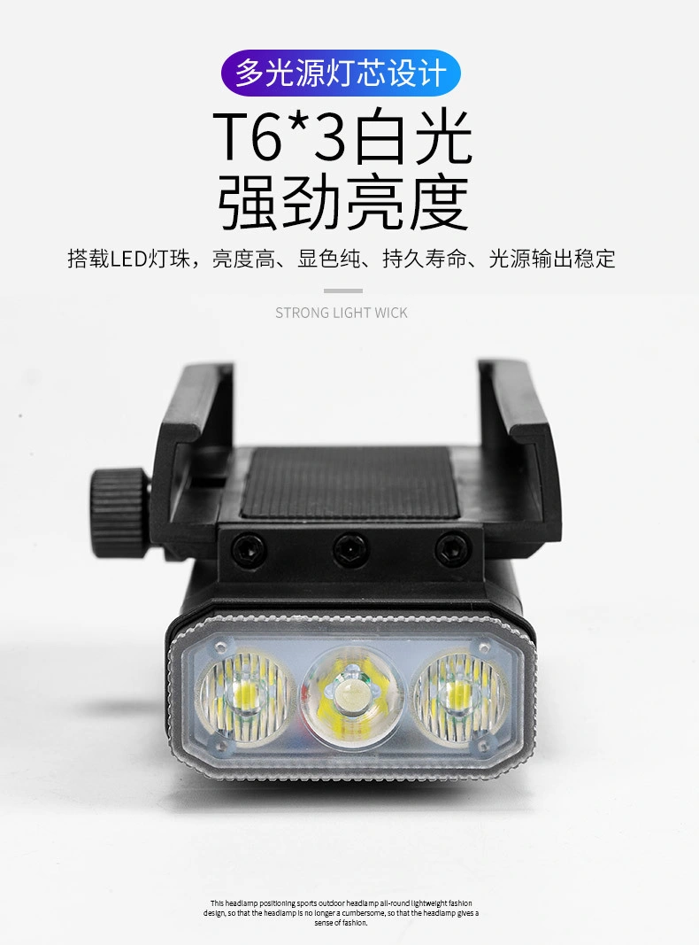 3t6 Strong Light Bike Light USB Charging Built-in Battery with Power Display Bike Light