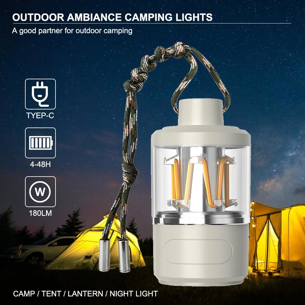 Emergency Outdoor Rechargeable Waterproof Tent Hanging for Home LED Lighting Lantern Camping Light