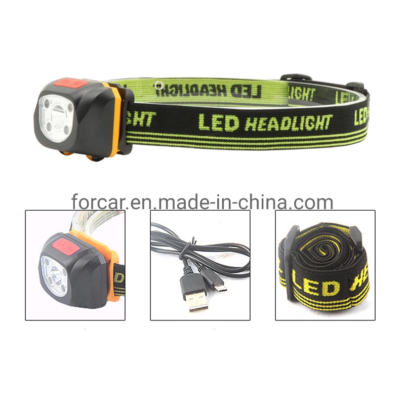 USB Rechargeable Headlight/Waterproof Sensor Headlamp