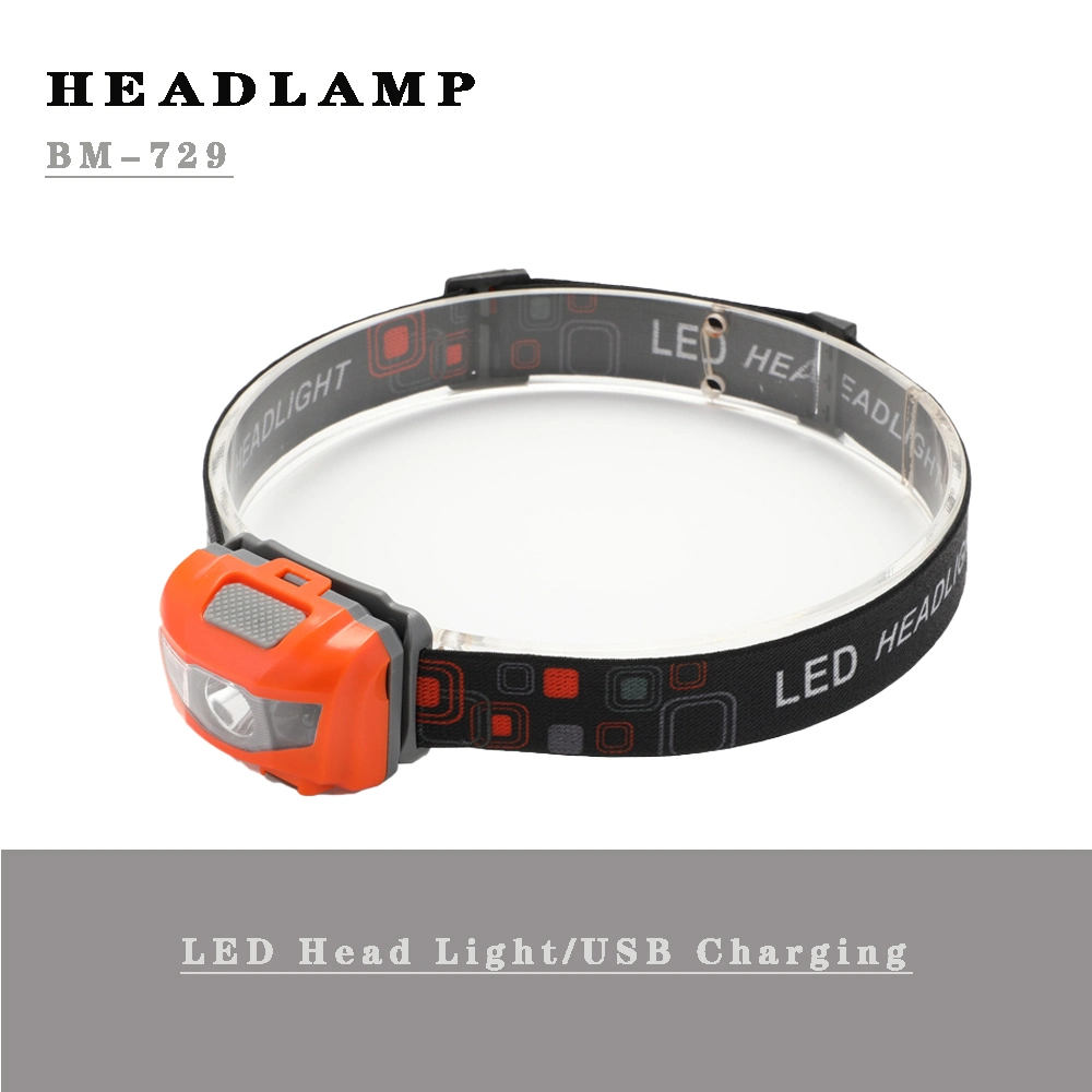 USB Rechargeable Headlamp Flashlight - Super Bright &amp; Lightweight Head Lamp