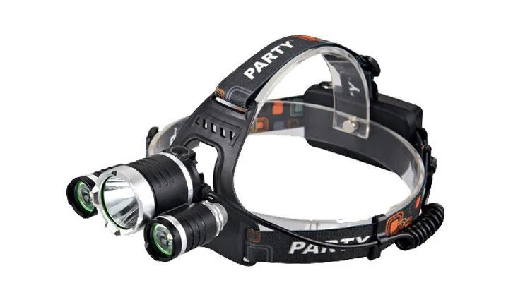 3ledt6 Strong Outdoor Headtorch High Light Long Shot Fishing Strong Rechargeable Headlamp