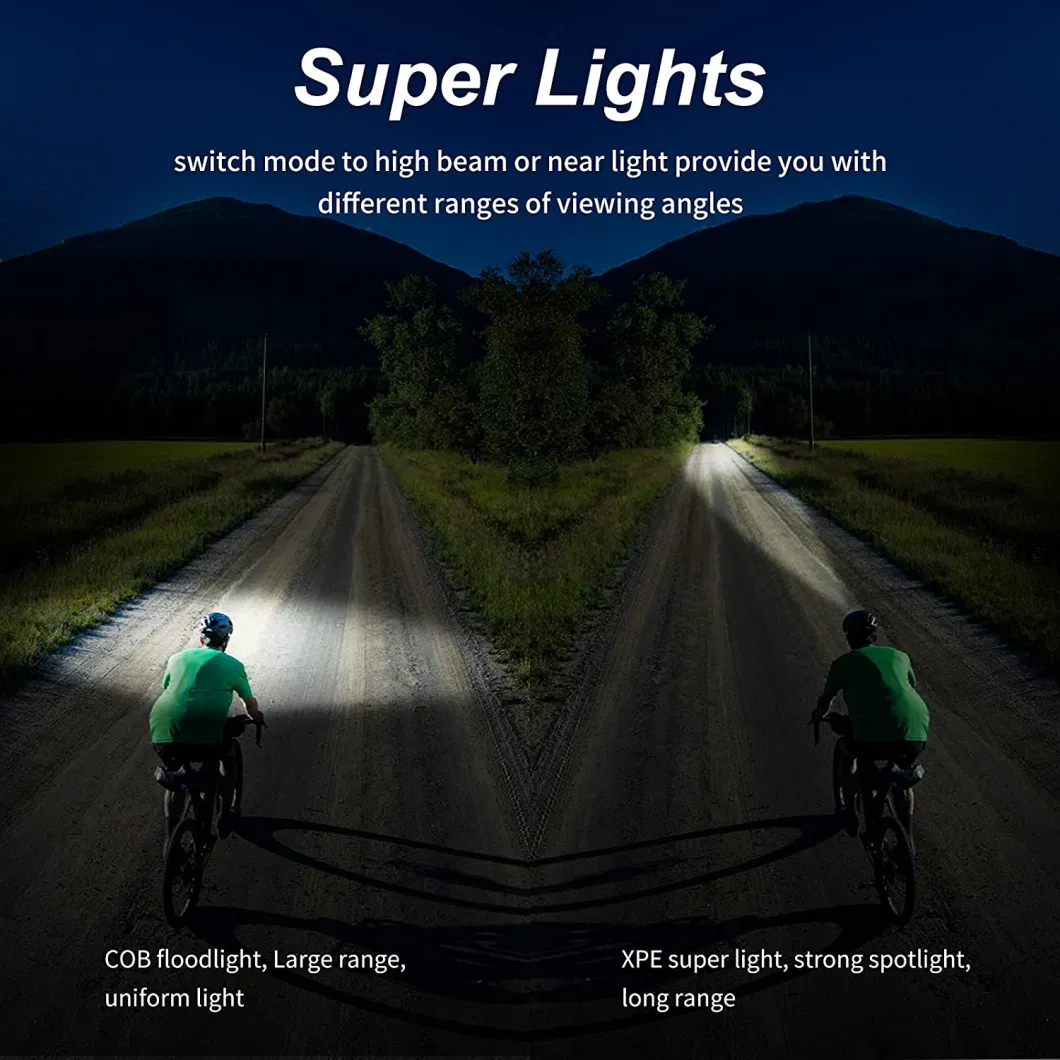 6 Light Modes with Red and Blue Warning Lights Sensor Lightweight LED Rechargeable Headlamp Head Torch