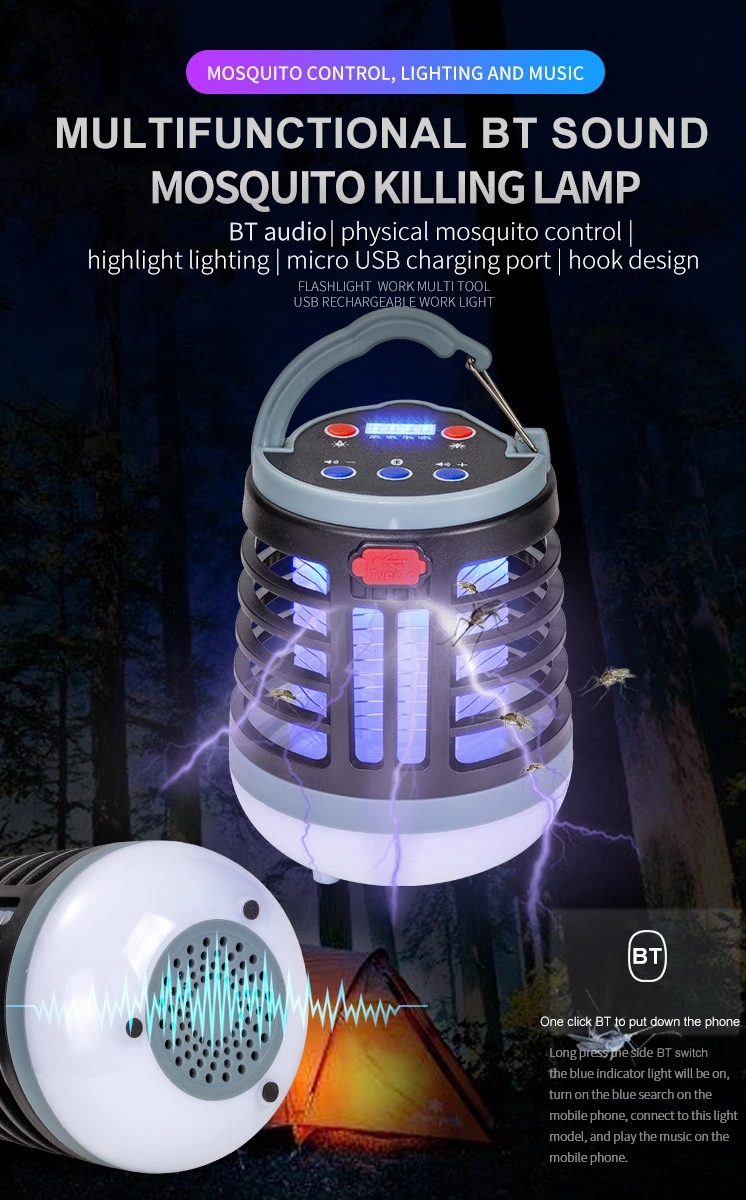 LED Rechargeable Camping Lights Tent Lantern Portable Camp Lamp Outdoor Camping Mosquito Repellent Lights