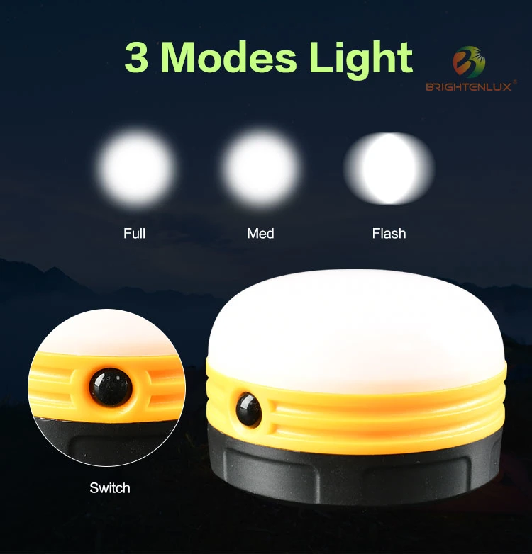 Wholesale Cheap Plastic Outdoor Sports Waterproof Dimmable Dry Battery Emergency Small Summer Camping Light