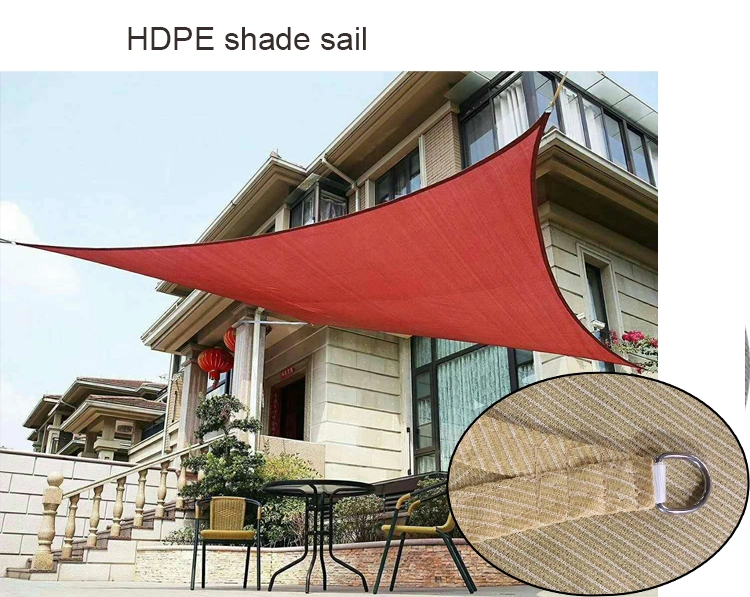 Shade Sail with solar LED Lights Garden Decoration