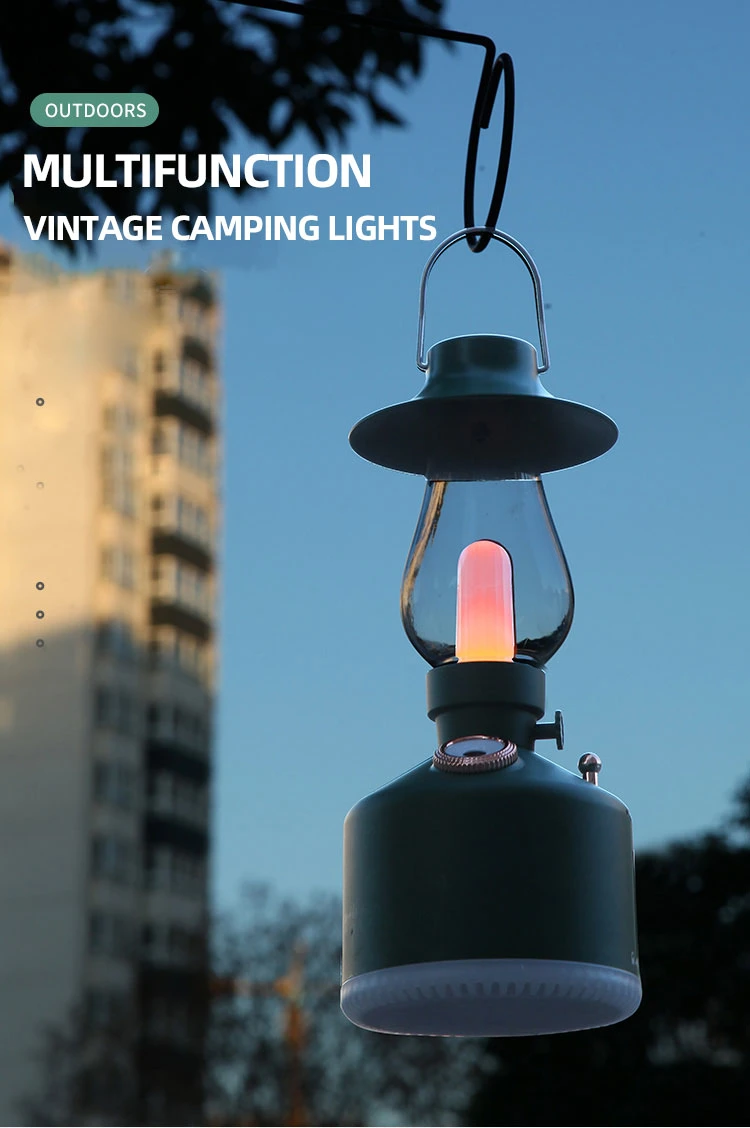 Purifier Air Humidifier Outdoor Travel Battery Dimmable Multifunctional Vintage Camping Light