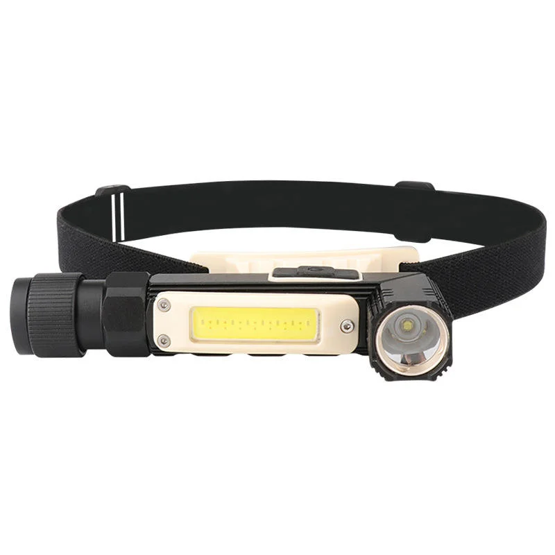 Multifunction Tactical USB Rechargeable Torch Flashlight Waterproof Headlamp